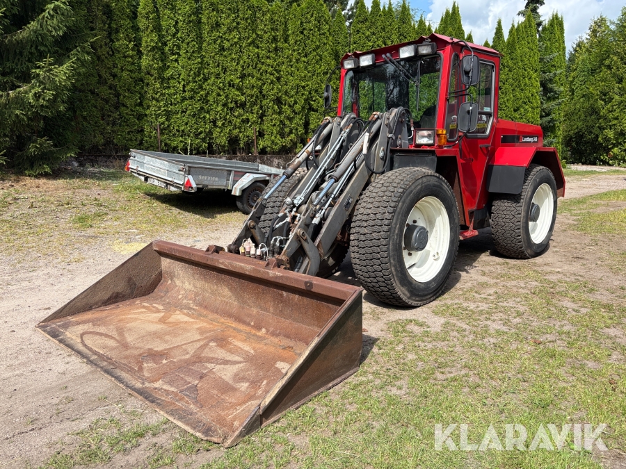 Hjullastare Lundberg 343 med skopa & gafflar