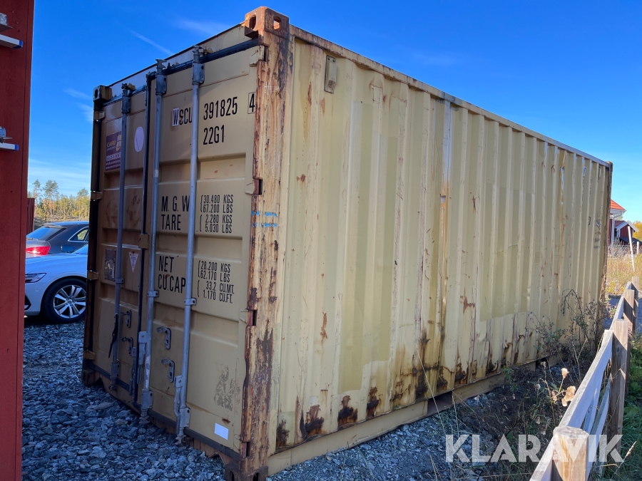 Container 20 fots CIMC DC20-32B, Södertälje, Klaravik auktio