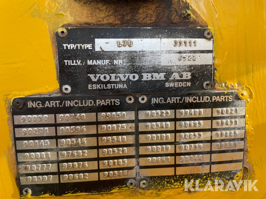 Hjullastare Volvo BM L70