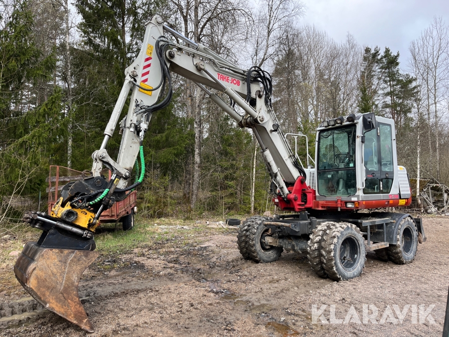 Grävmaskin Take-Job TB 175W med redskap