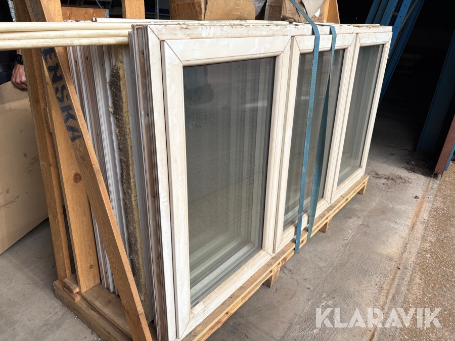 Plastfönster 2260x1200mm 6st