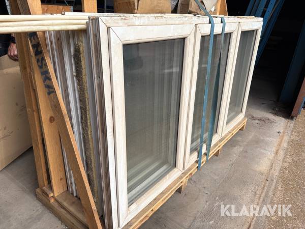 Plastfönster 2260x1200mm 6st