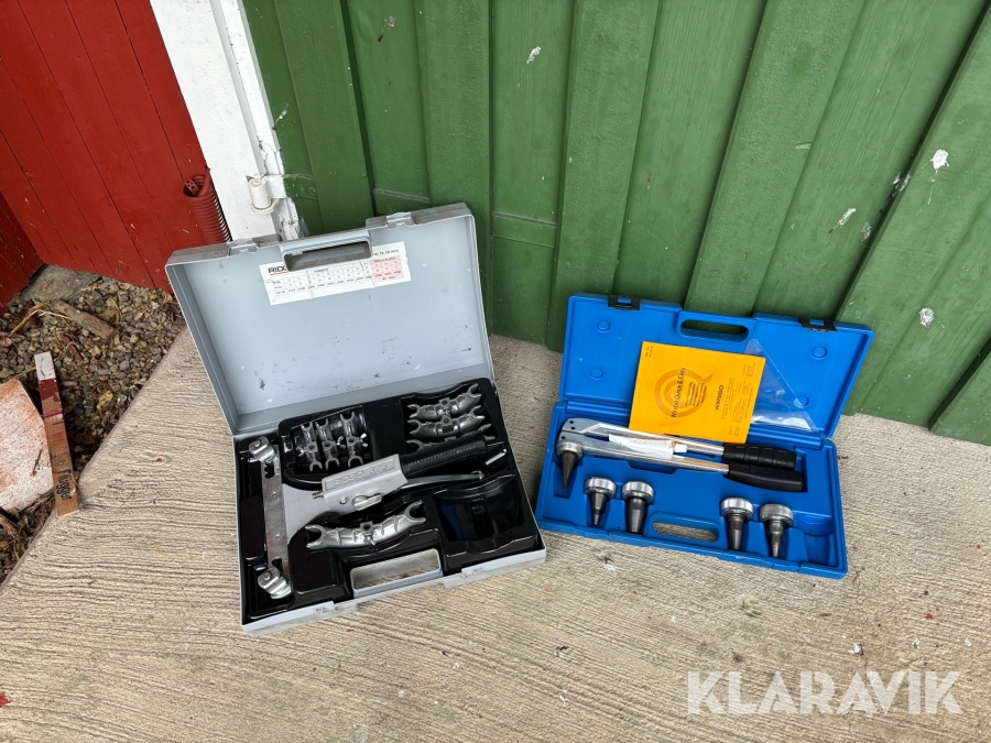 Rörbockningsverktyg och expanderverktyg Ridgid och Wirsbo