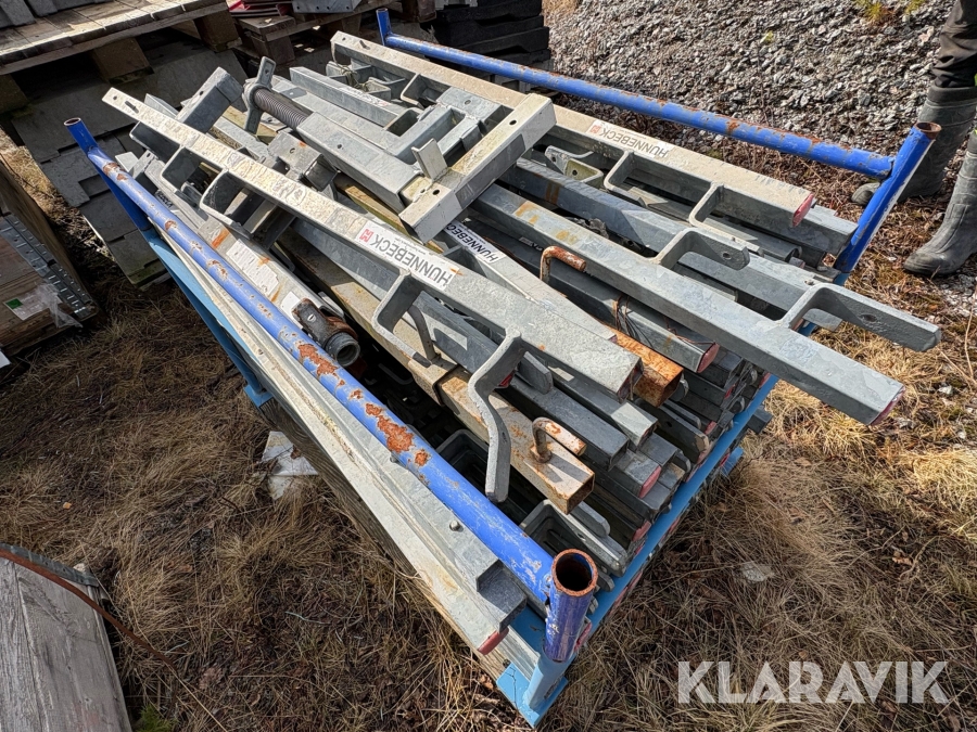 Parti med Skyddsräckesstolpar Hunnebeck