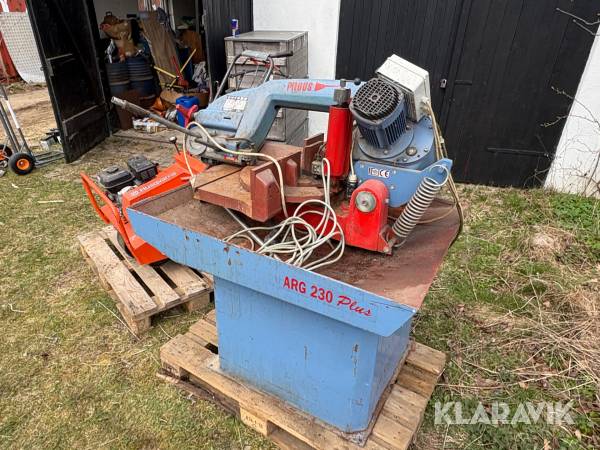 Metallsåg / Bandsåg Pilous Arg 230 Plus med rullbord
