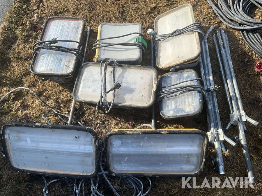 Bygglampor / målarlampor 7st