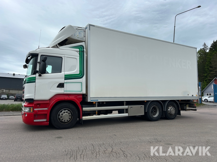Kylbil Scania R 490 med bakgavellyft