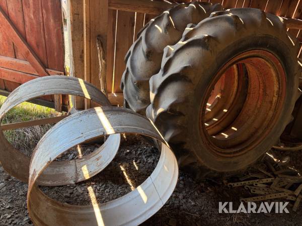 Dubbelmontage B.F Goodrich 38" ink spännare och ringar