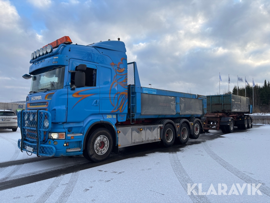 Kassettekipage Scania R500 med tippsläp