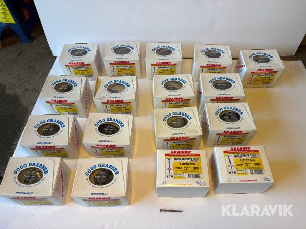 Förpackningar med Grabber Trallskruv 4,8x58 17st