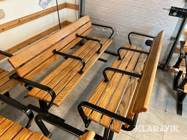Parksoffa/Trädgårdsbänk Nola Sweden 2st