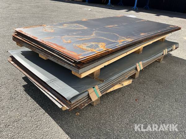 Hålad inbrottsplåt 2mm 1x2m ca 100st