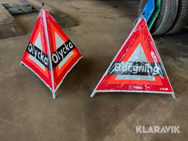 Varningskyltar 2st. Bärgartillbehör