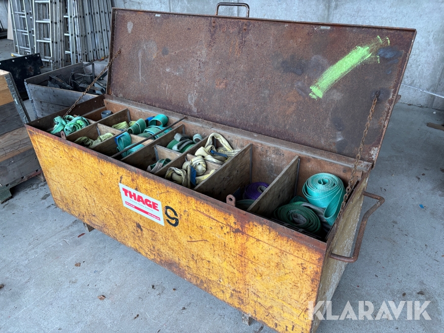 Kranlåda med stroppar