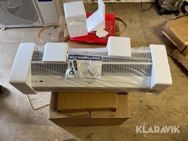 Luftgardiner med värmefläkt Ferono FK150 3 st