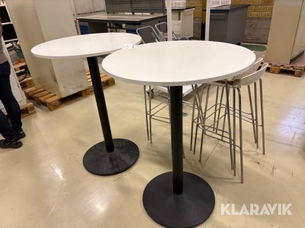 Ståbord 2 st med stolar