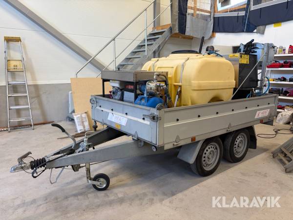 Hetvattentvätt med släpkärra K-vagnen K-heat Compact 9/110