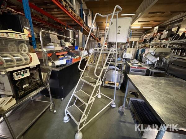 Säkerhetsstege/ Plattformsstege på hjul