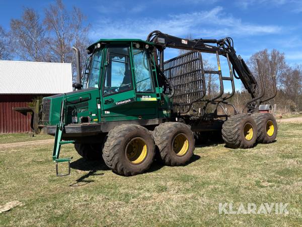 Skotare Timberjack 810 D med band och slirskydd