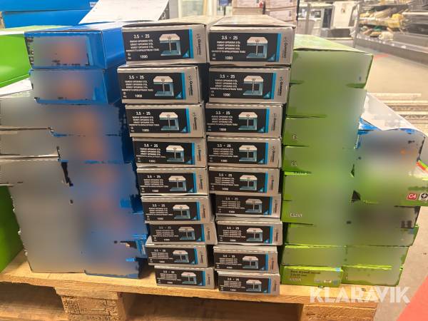 Parti bandad gipsskruv Gunnebo Stål fosfater 3,5x25