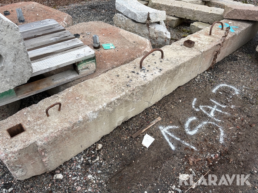 Betongfundament för tungstaket