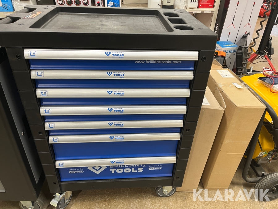 Verktygsvagn KS Tools med verktyg
