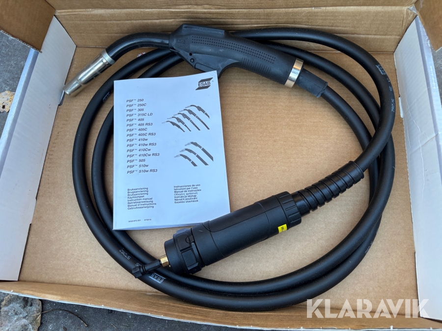 Gaskyld MIG-svetspistol. ESAB PSF 305 3 meter.