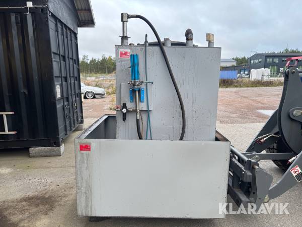 Oljetank/tank Husqvarna Tanken 1500L med spilltråg