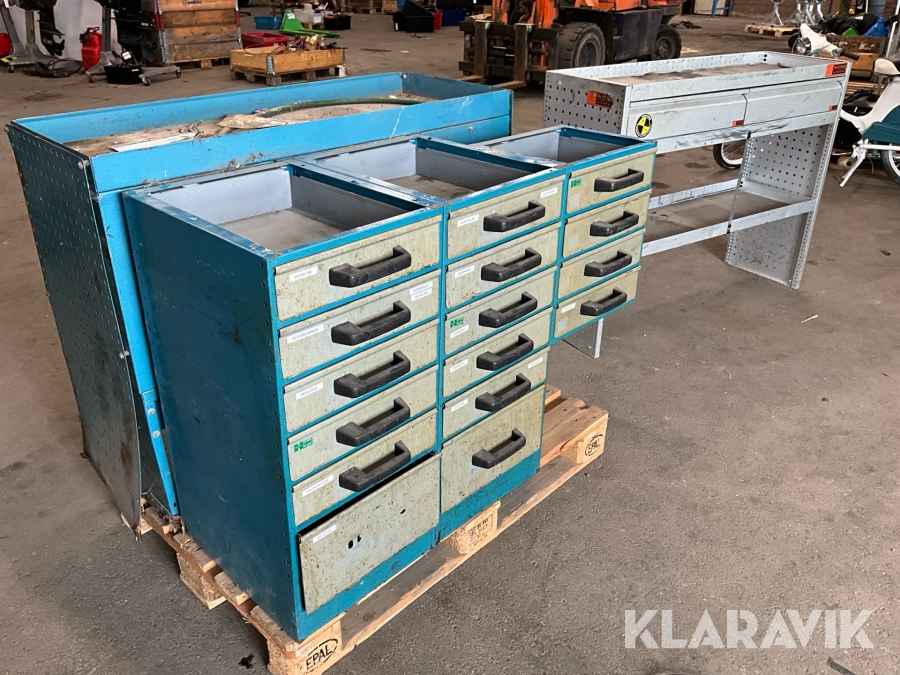 Verkstadsinredning transportbil HH Modul System Och Work System