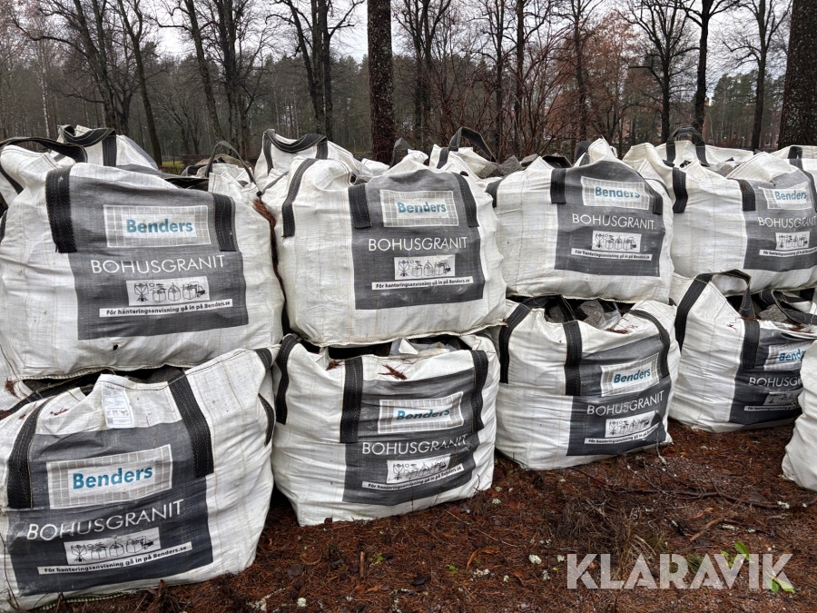 Smågatsten/ Gatsten Benders 9/11 rustik granit ca 150m2 ca 30ton