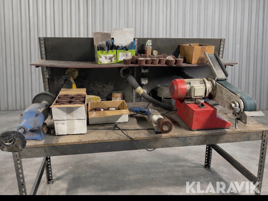 Diverse slip,poler,borstningsmaskiner Pela, Mann Maschinen PM-200,  BTS75-2