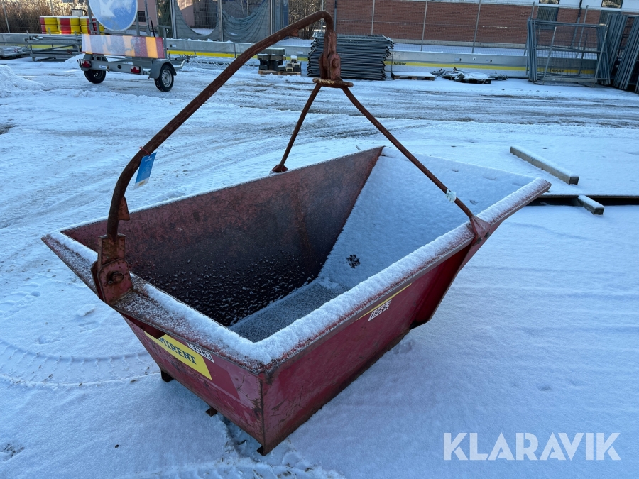 Materialbask för kran MF bygg & smide 1200 L