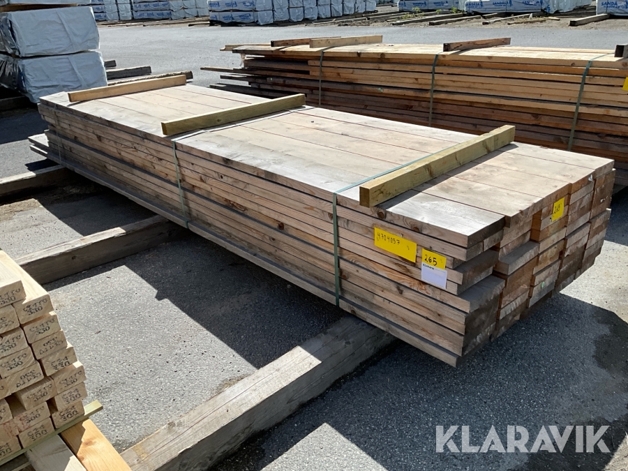 Virkespaket hyvlad regel 45x220 234löpmeter
