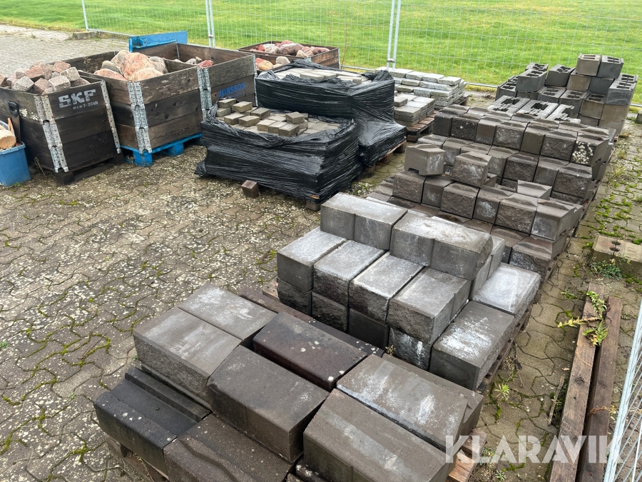 Sten, betongmur m.m.