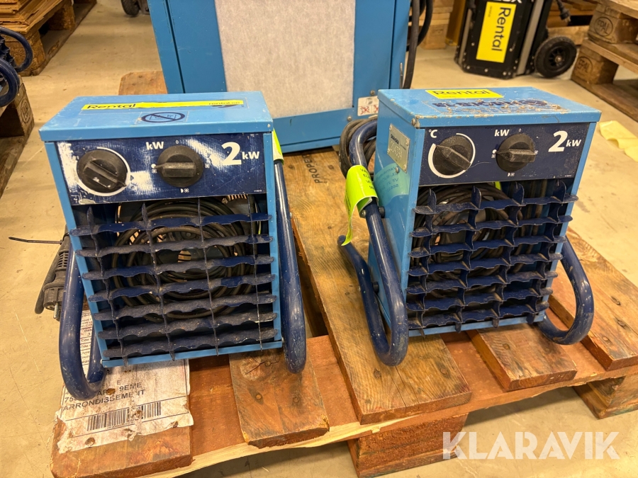 Värmefläktar 2 st El-Björn VF 21 A