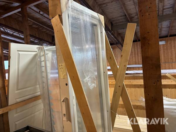 Altandörr SP fönster hel glasad 8*20