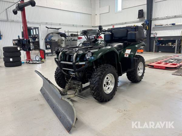 Fyrhjuling Yamaha Grizzly 660 ultramatic med plogblad