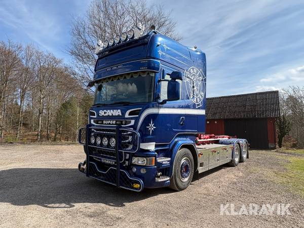 Lastväxlare Scania Vabis R 730 med HIAB kran