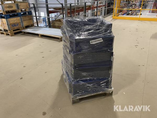 Plastlådor blå 50 st