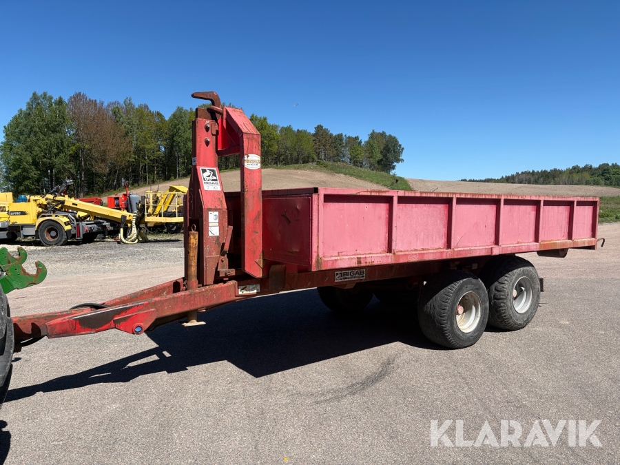 Lastväxlarvagn Bigab 7-10 med flak