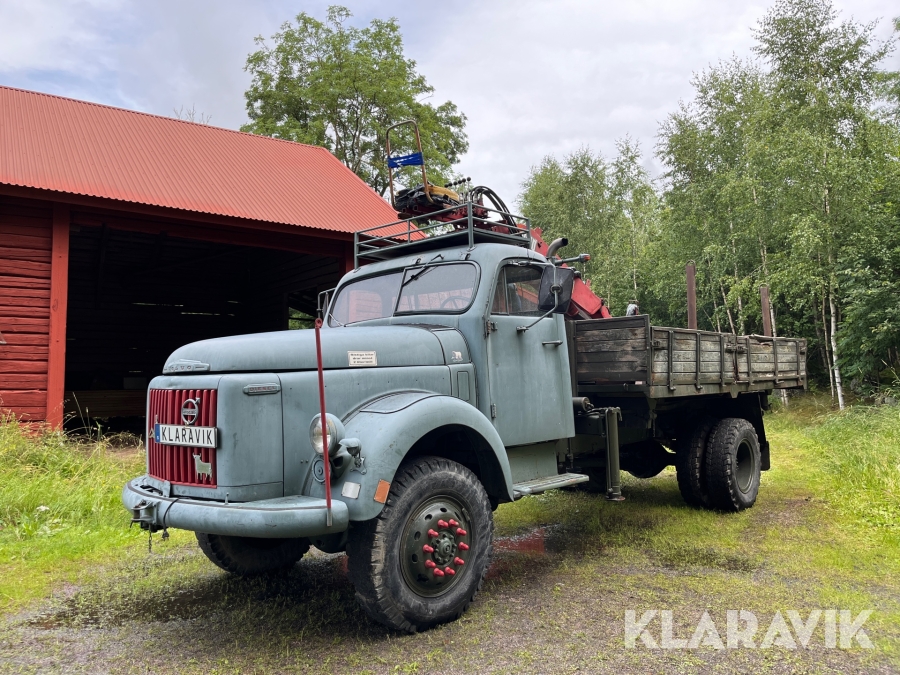Terrängvagn Volvo TL 389 Viking med timmerkran