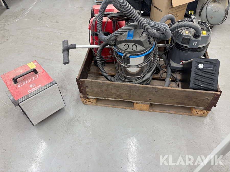 Industridammsugare, luftrenare & ozonbehandlare 