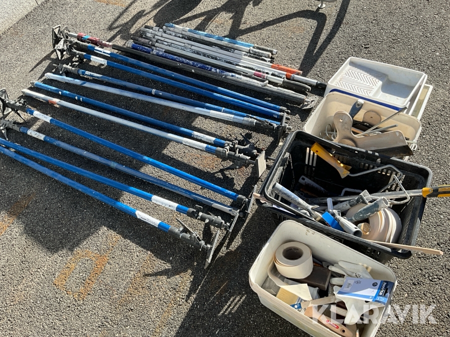 Målarutrustning och avskärmningsstämp