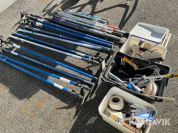 Målarutrustning och avskärmningsstämp