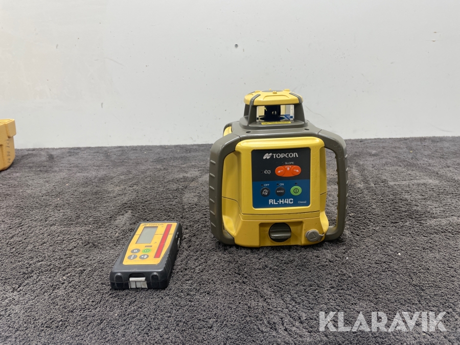 Planlaser, lasermottagare . Topcon RL-H4C, LS-10D