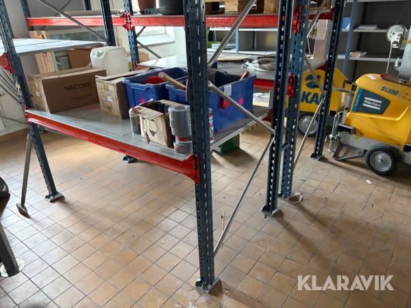 Pallställage 4sektioner a’ 185cm x 3m högt Constructor Rack 83