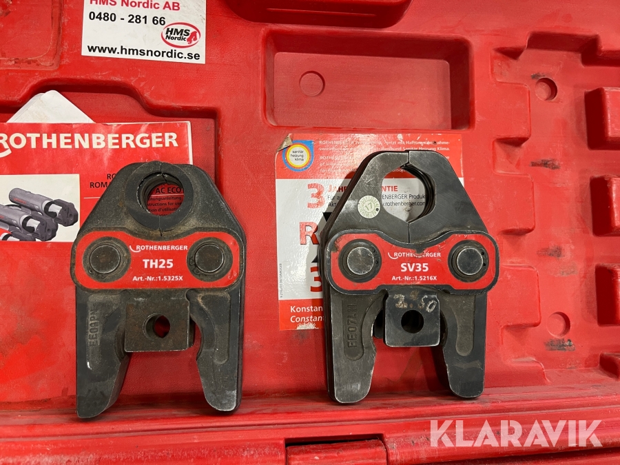 Rörpress Rothenberg, Ekerö, Klaravik auktioner