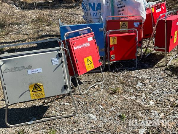 Elcentraler 8st olika märken och modeller