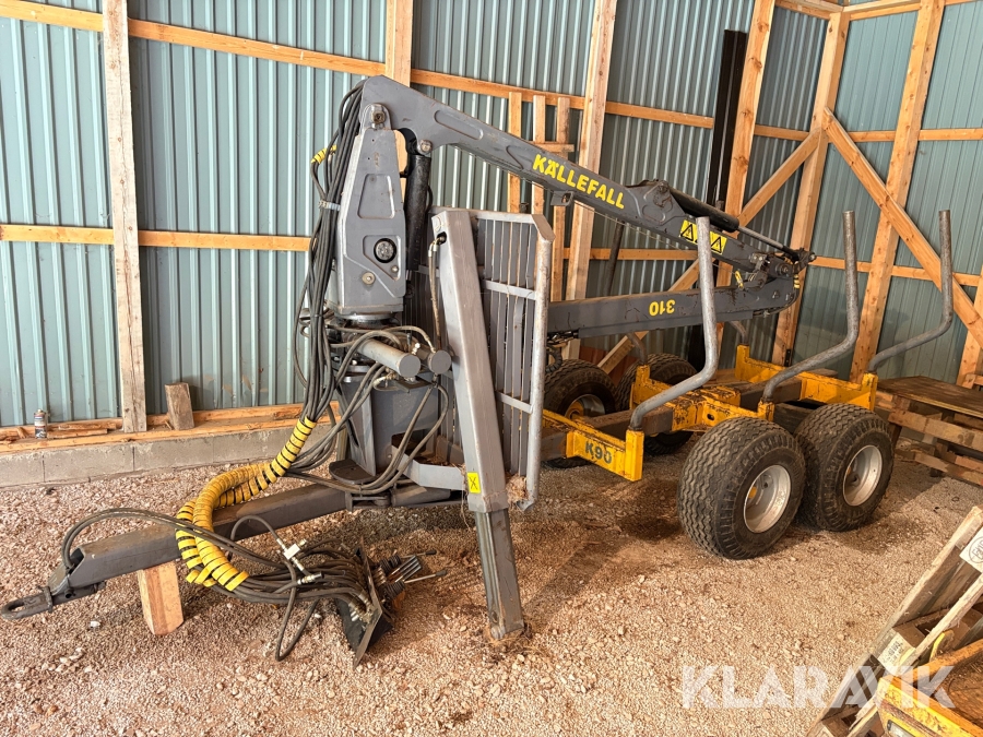 Skogsvagn Källefall K90 kran 310 & vinsch