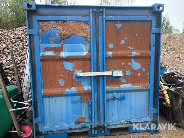 Container med diverse maskiner & utrustning